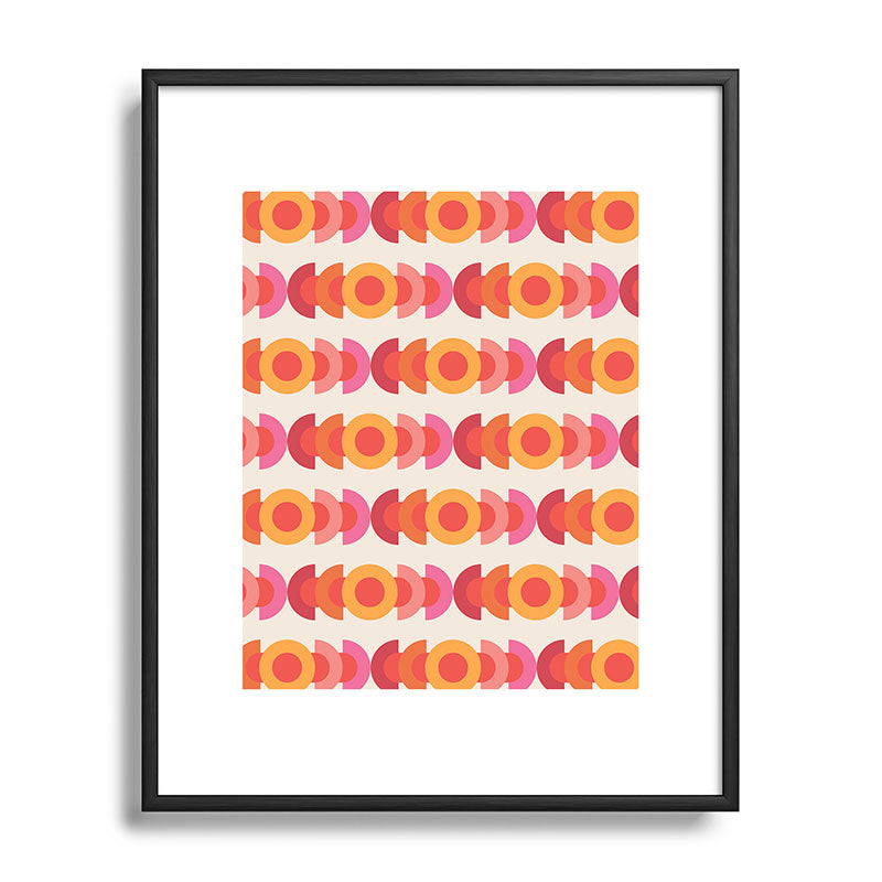 70's pattern no1 Framed Art Print