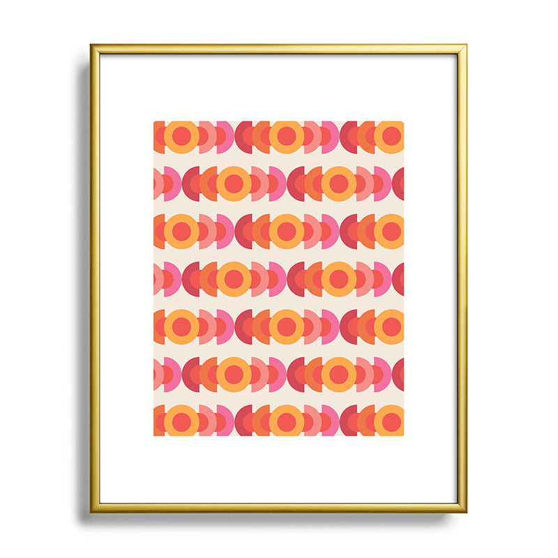70's pattern no1 Framed Art Print