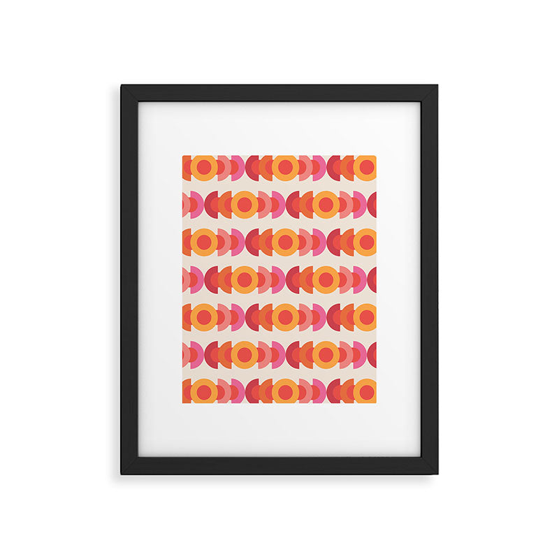 70's pattern no1 Framed Art Print