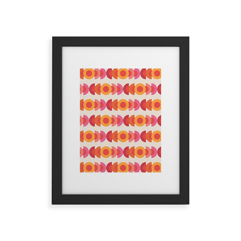 70's pattern no1 Framed Art Print