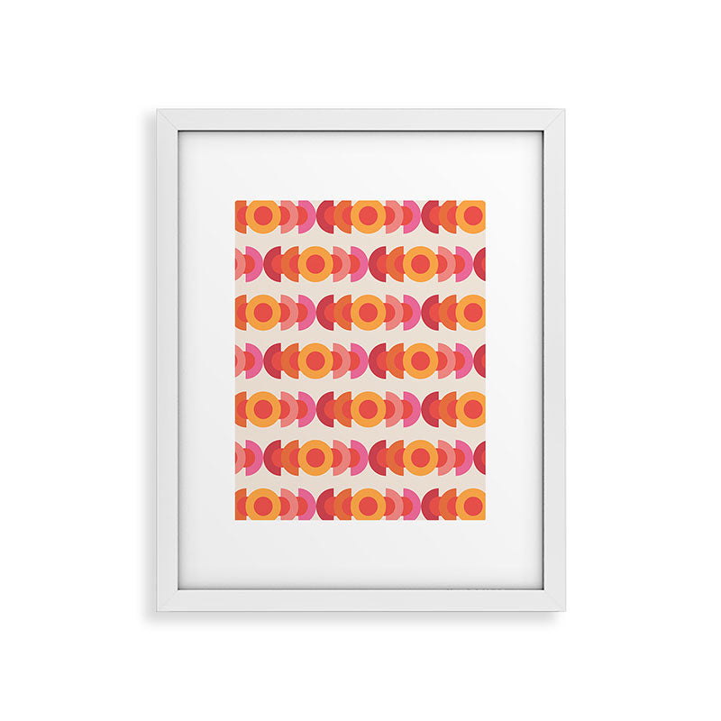 70's pattern no1 Framed Art Print