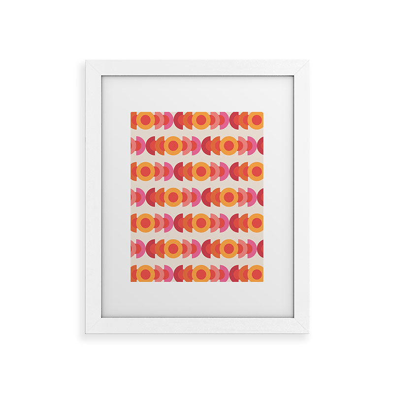 70's pattern no1 Framed Art Print