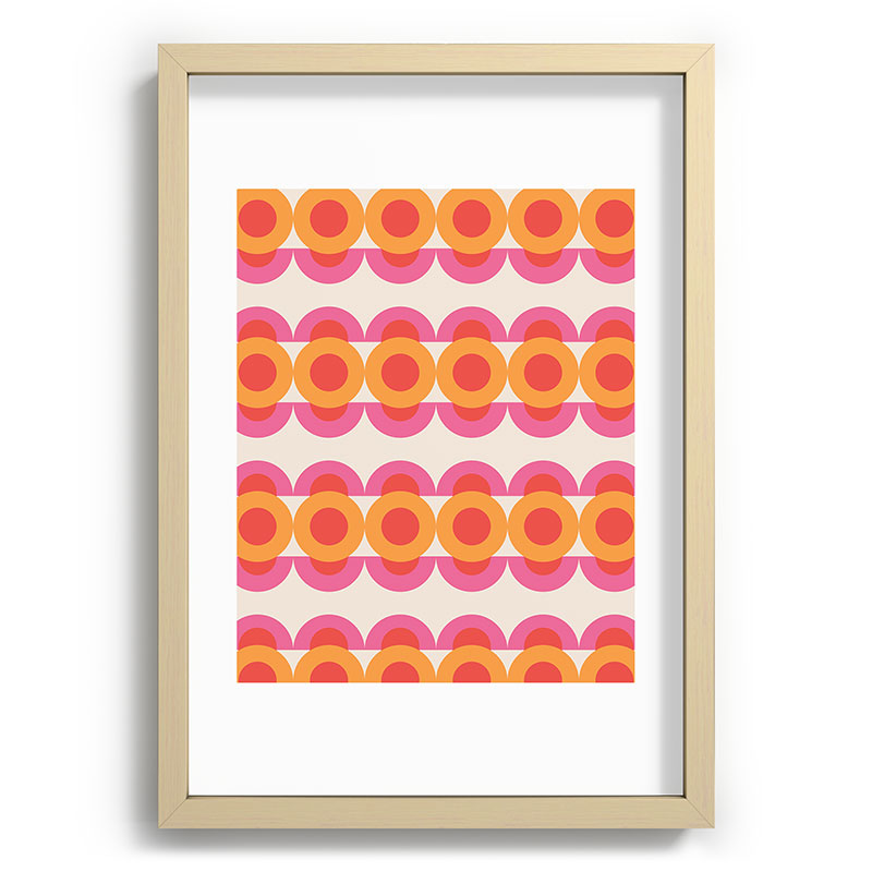 70's pattern no2 Framed Art Print