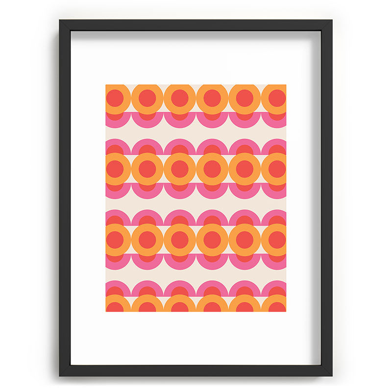 70's pattern no2 Framed Art Print