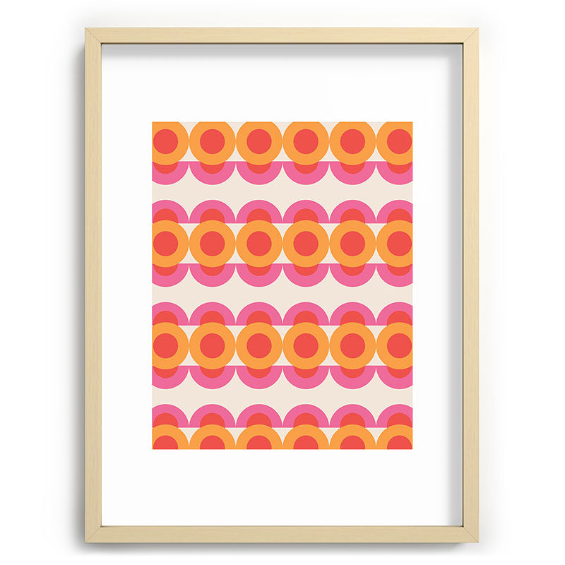 70's pattern no2 Framed Art Print