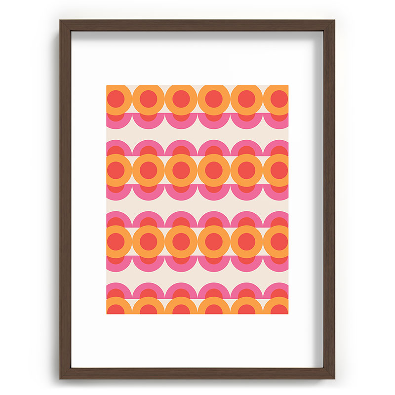 70's pattern no2 Framed Art Print