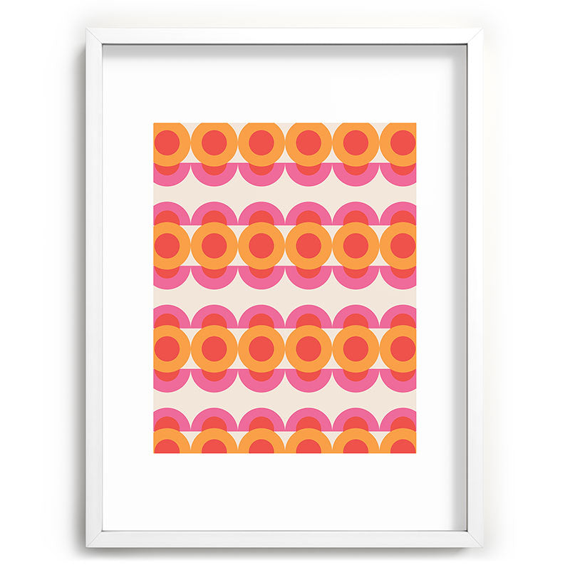 70's pattern no2 Framed Art Print
