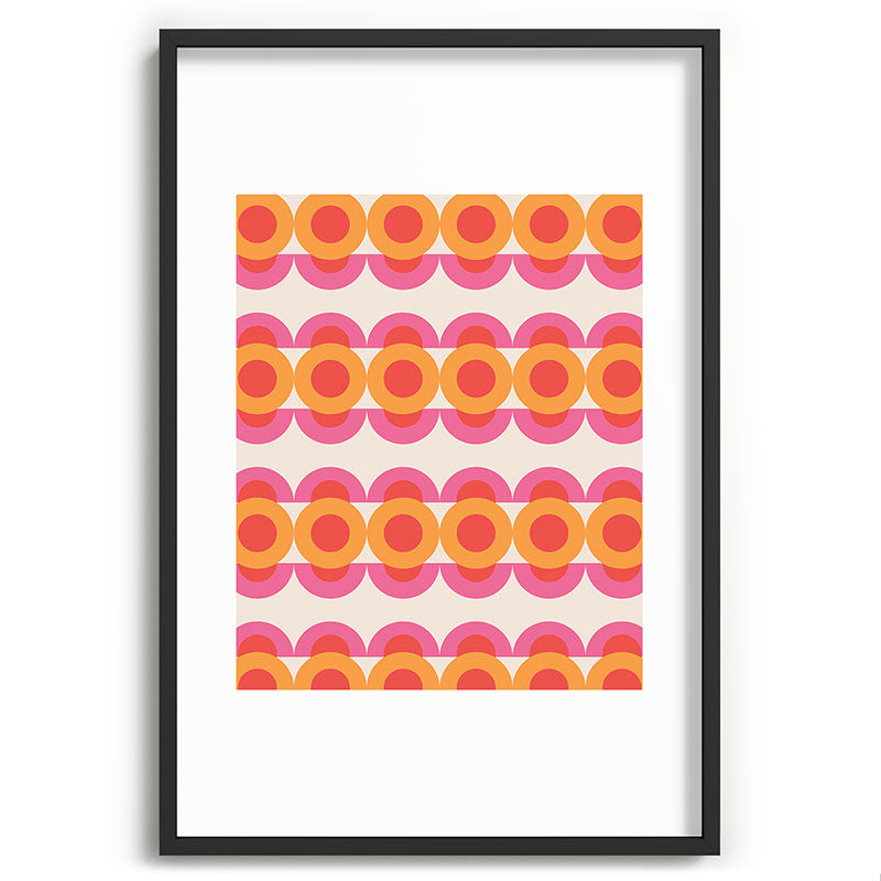 70's pattern no2 Framed Art Print