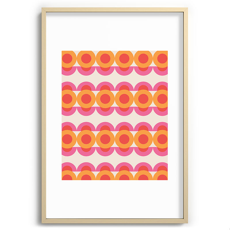 70's pattern no2 Framed Art Print