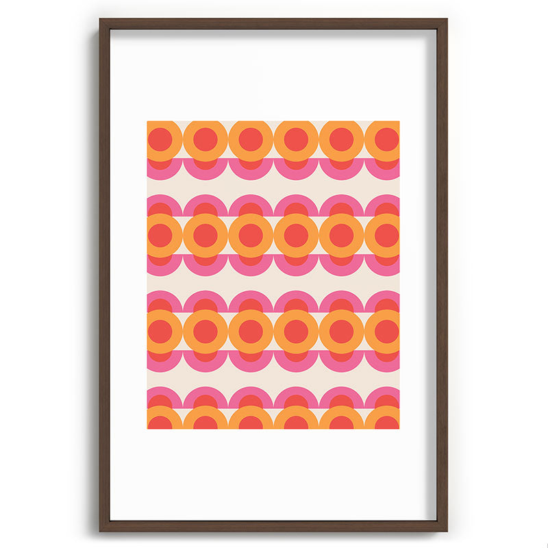 70's pattern no2 Framed Art Print