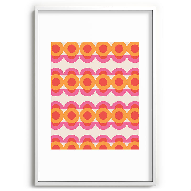 70's pattern no2 Framed Art Print