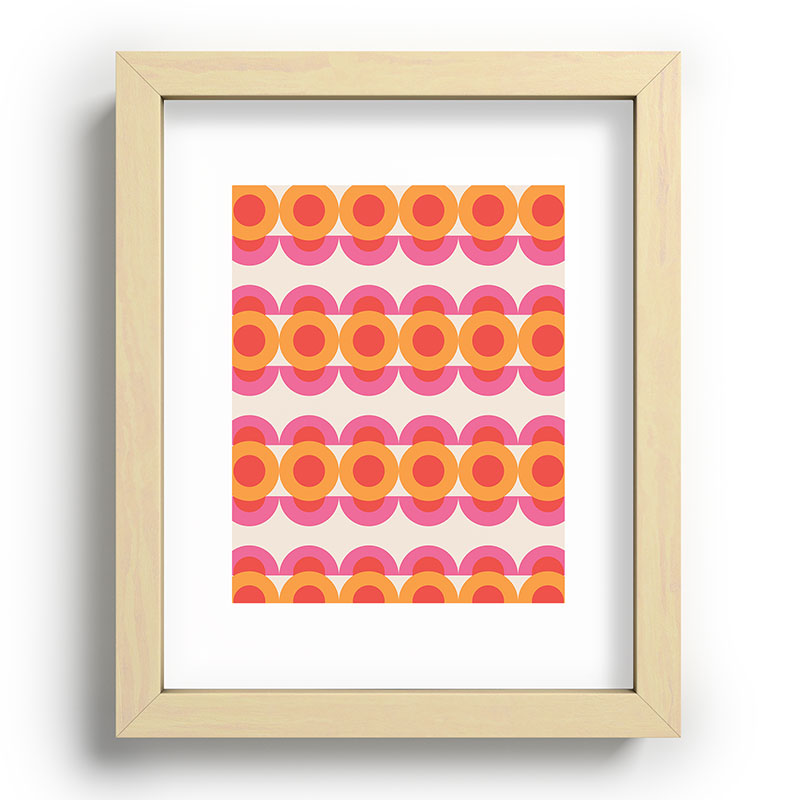 70's pattern no2 Framed Art Print