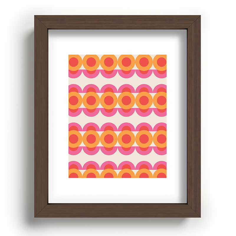 70's pattern no2 Framed Art Print