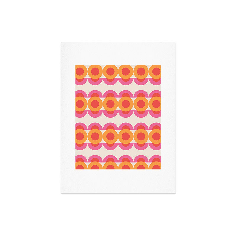 70's pattern no2 Art Print