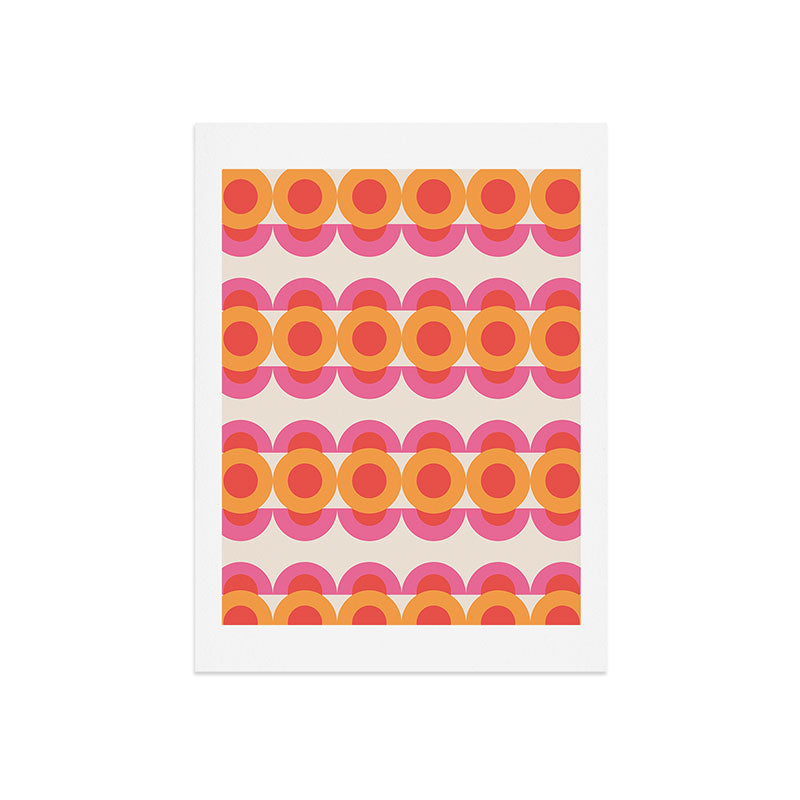 70's pattern no2 Art Print