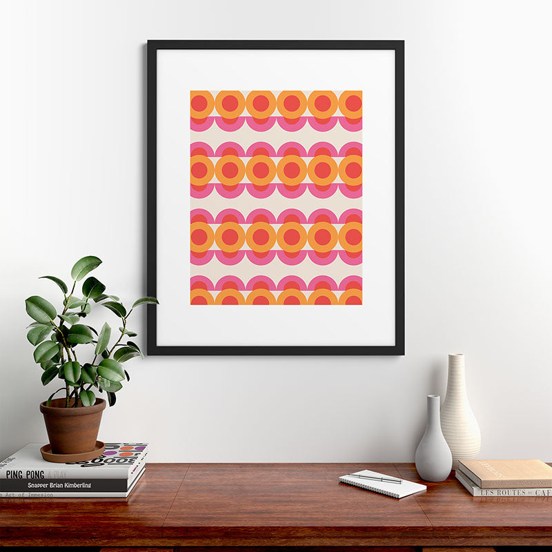 70's pattern no2 Framed Art Print