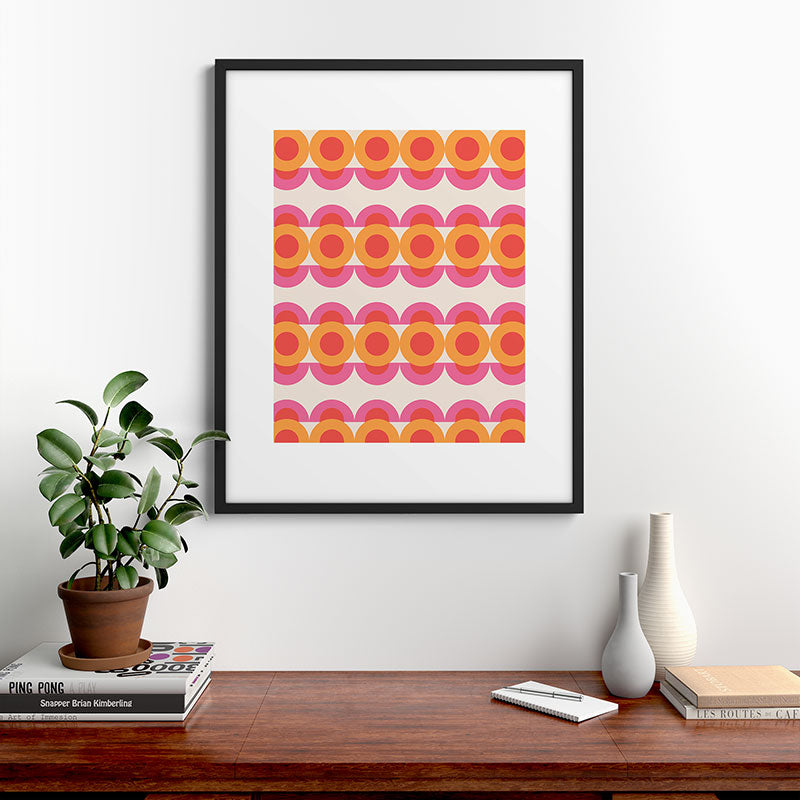 70's pattern no2 Framed Art Print