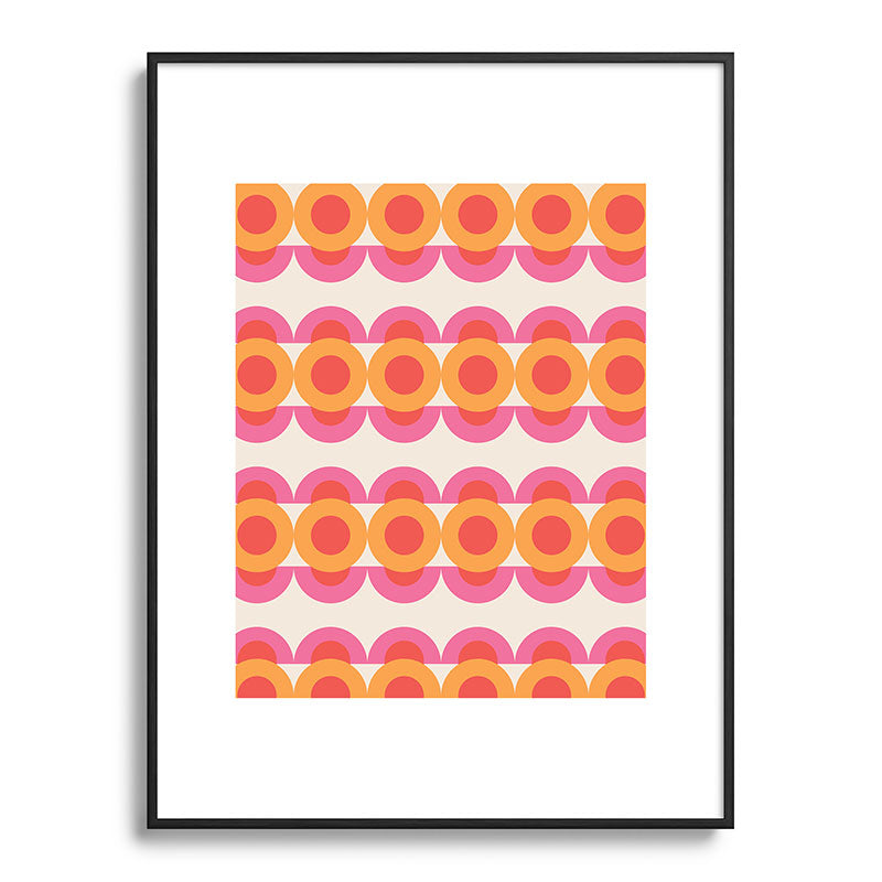 70's pattern no2 Framed Art Print