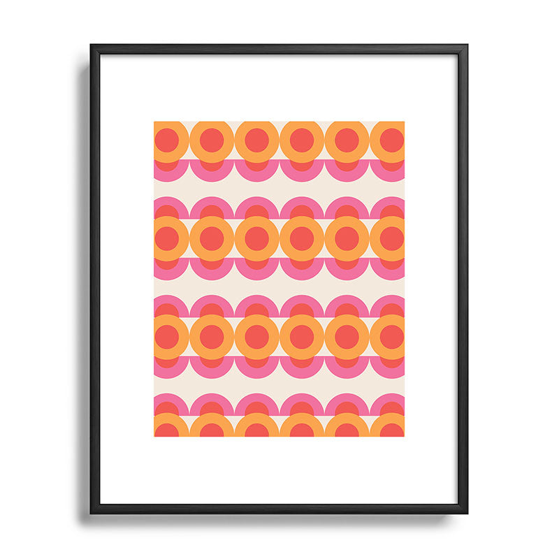 70's pattern no2 Framed Art Print