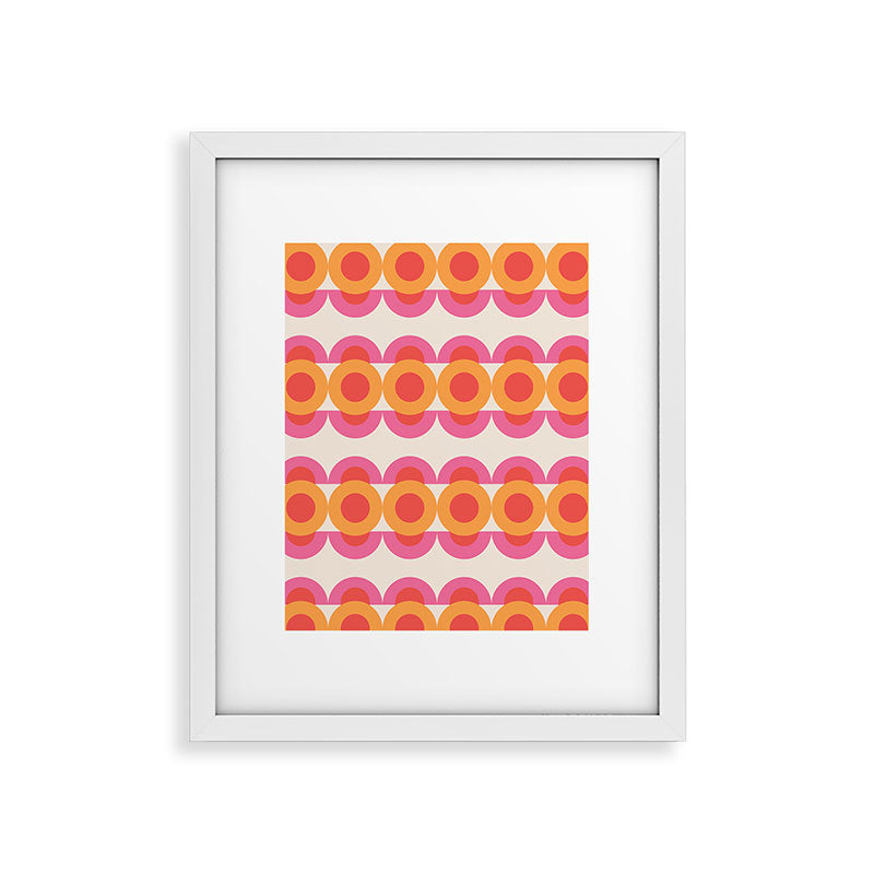 70's pattern no2 Framed Art Print