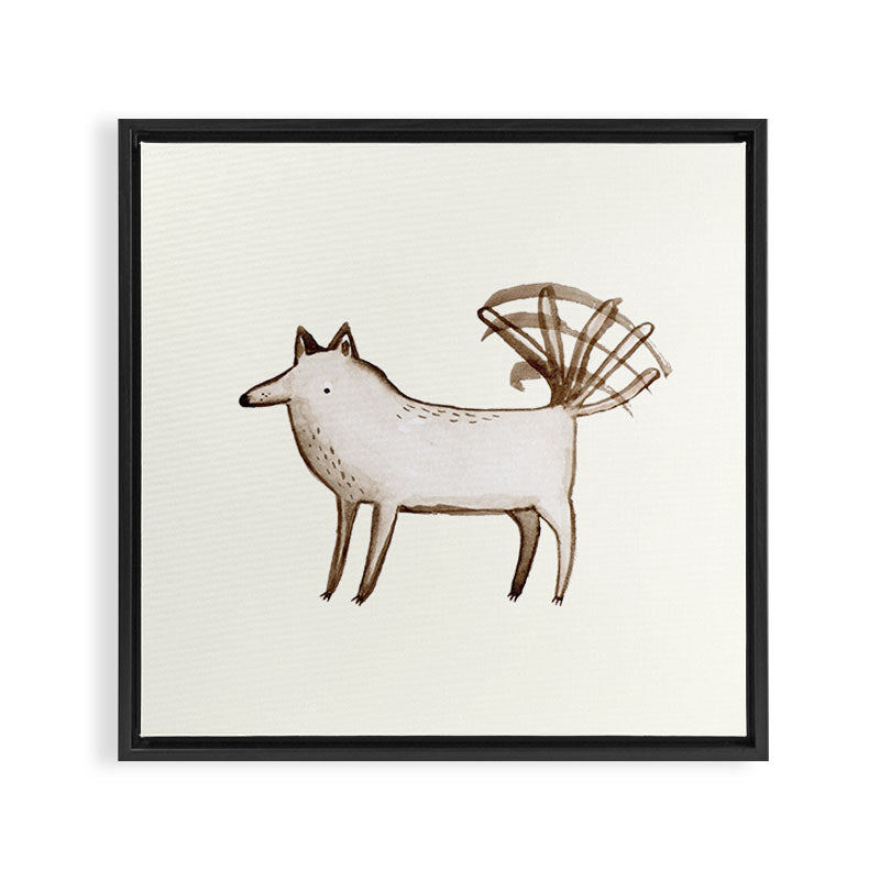 "I'm So Happy" - Dog Framed Canvas Print