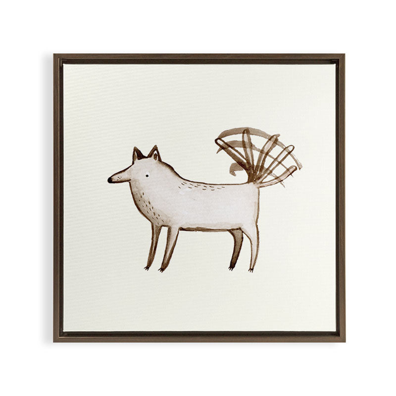 "I'm So Happy" - Dog Framed Canvas Print