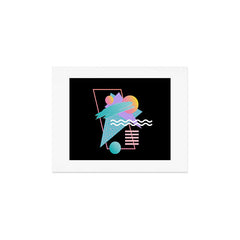 80s Retrowave Design - Memphis Pattern 135 Art Print