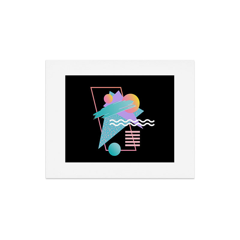 80s Retrowave Design - Memphis Pattern 135 Art Print