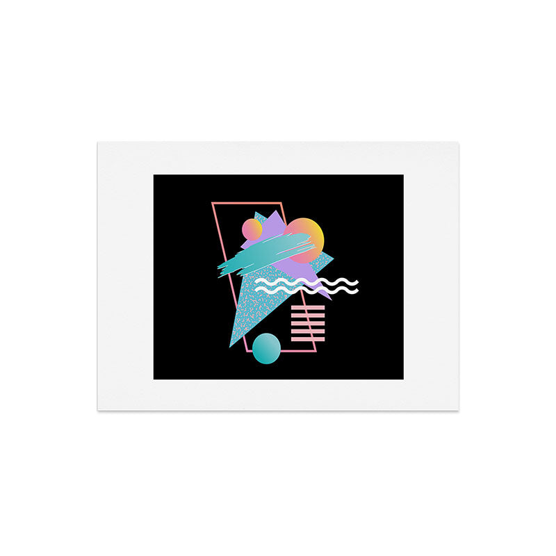 80s Retrowave Design - Memphis Pattern 135 Art Print