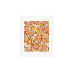 70s Floral Pattern Art Print