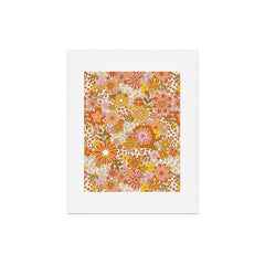 70s Floral Pattern Art Print