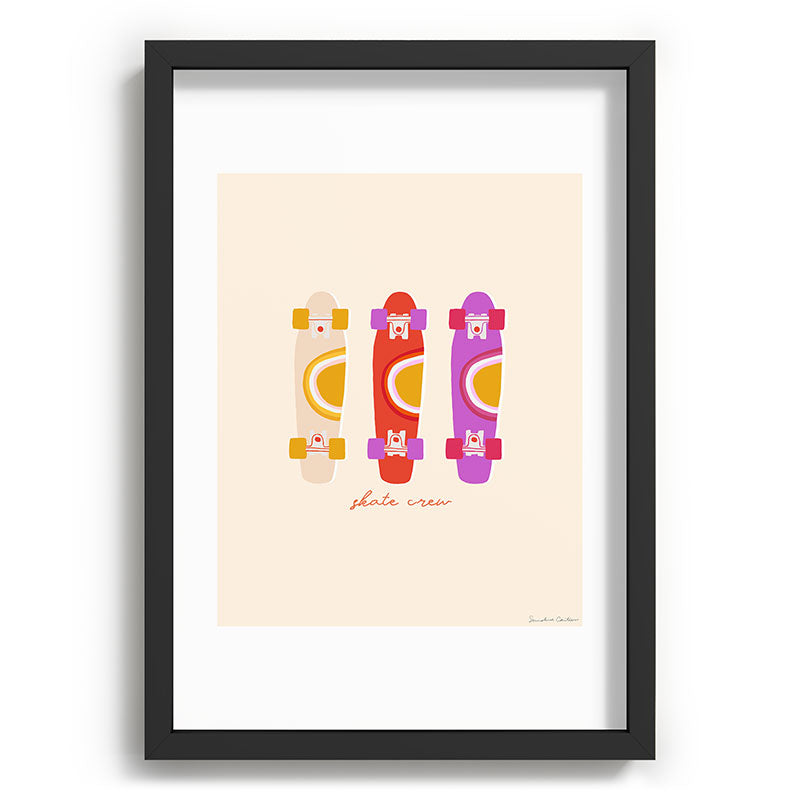 70's skate crew Framed Art Print