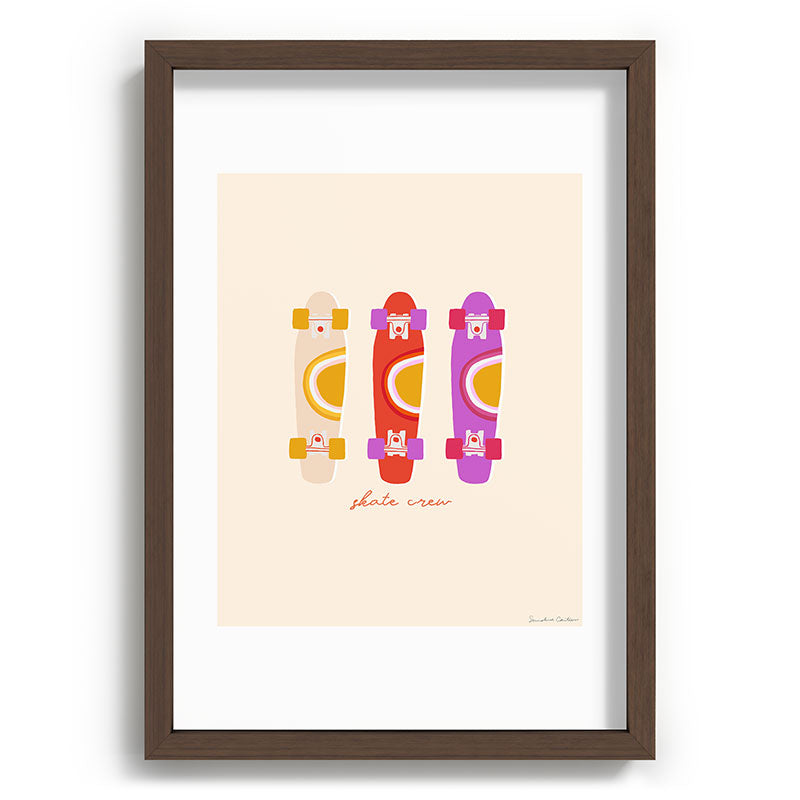 70's skate crew Framed Art Print