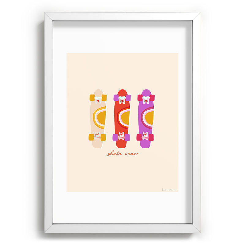 70's skate crew Framed Art Print