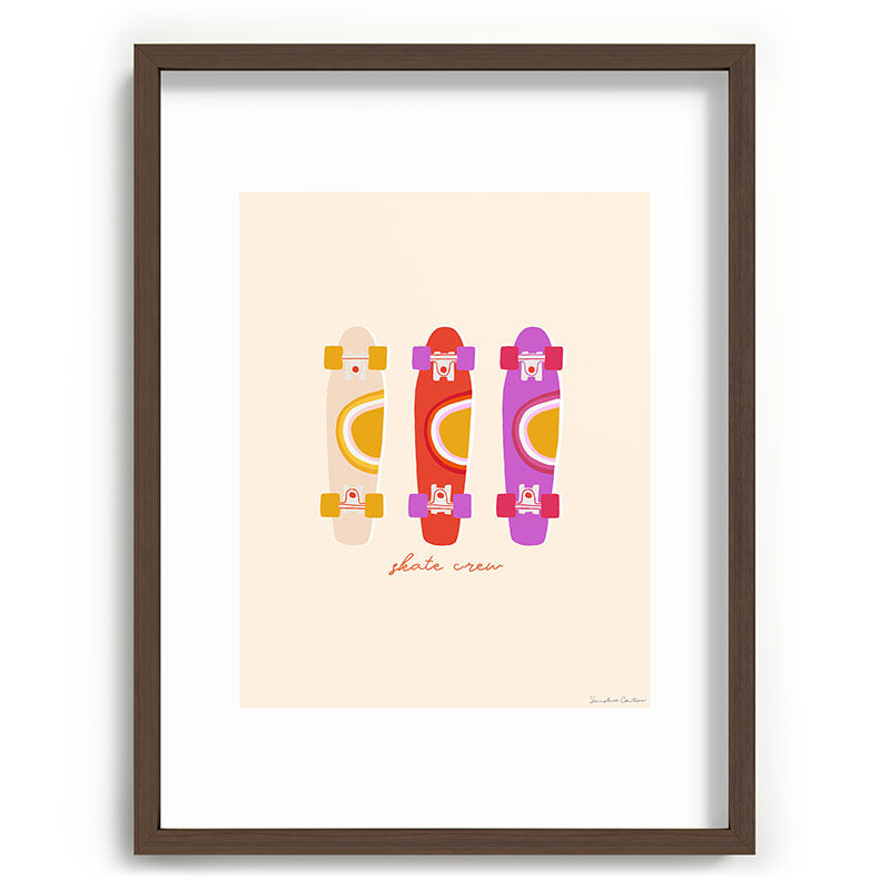 70's skate crew Framed Art Print