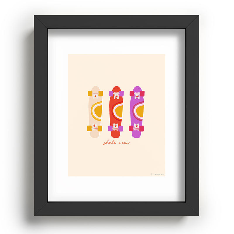 70's skate crew Framed Art Print