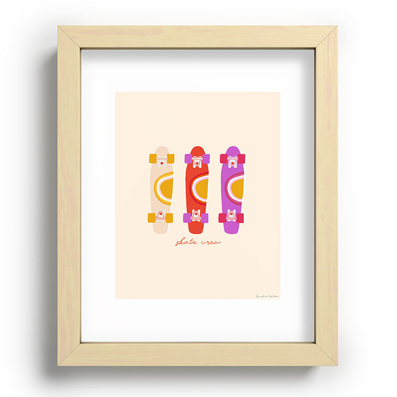 70's skate crew Framed Art Print