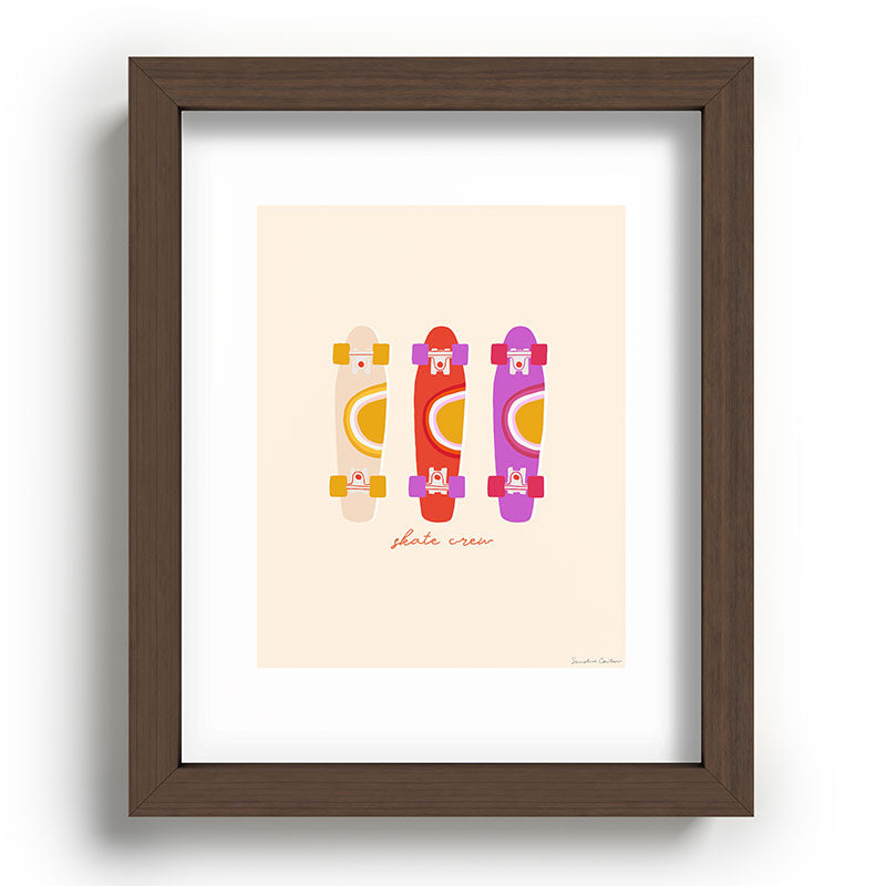 70's skate crew Framed Art Print