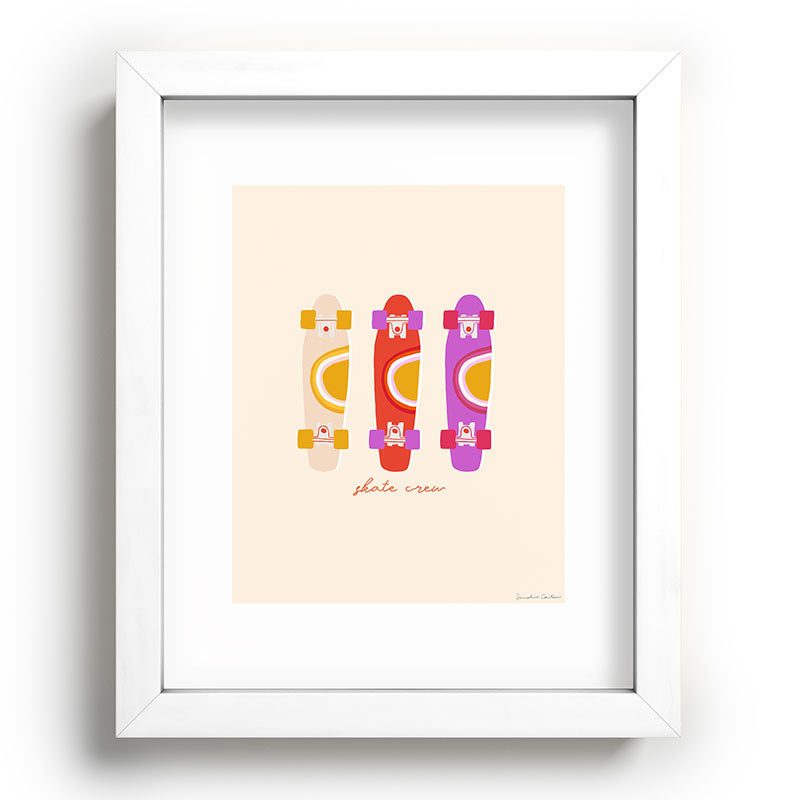 70's skate crew Framed Art Print