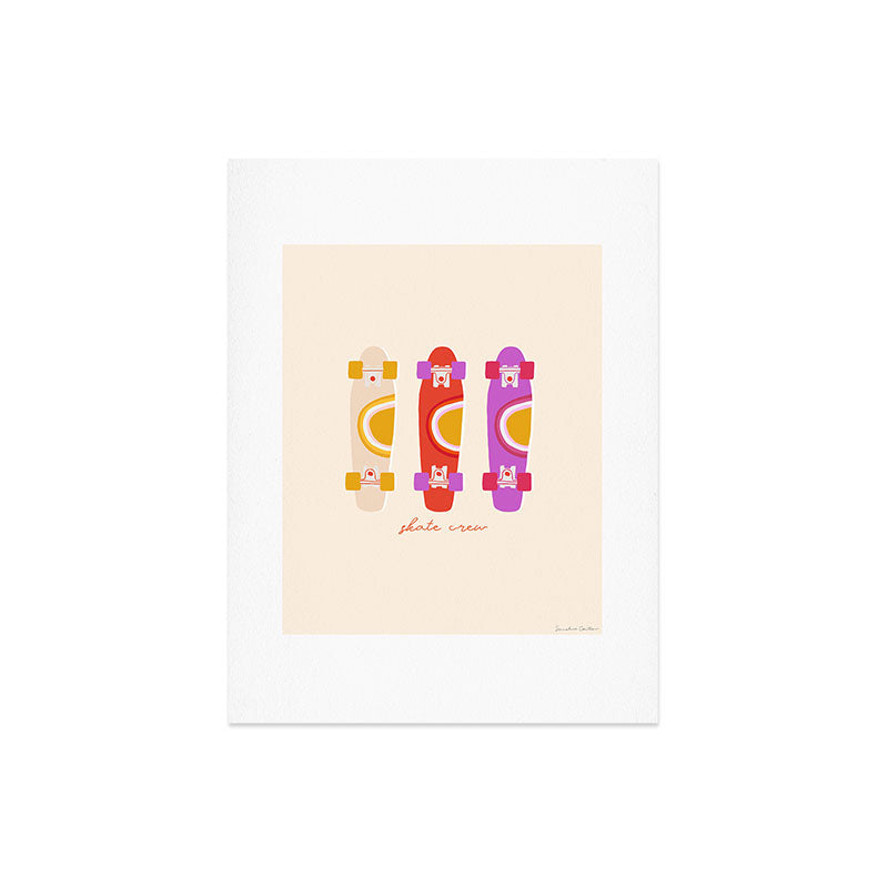70's skate crew Art Print