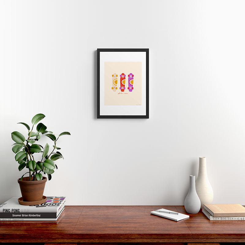 70's skate crew Framed Art Print