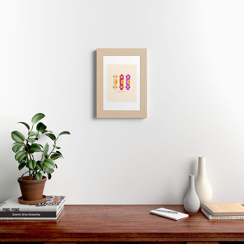 70's skate crew Framed Art Print