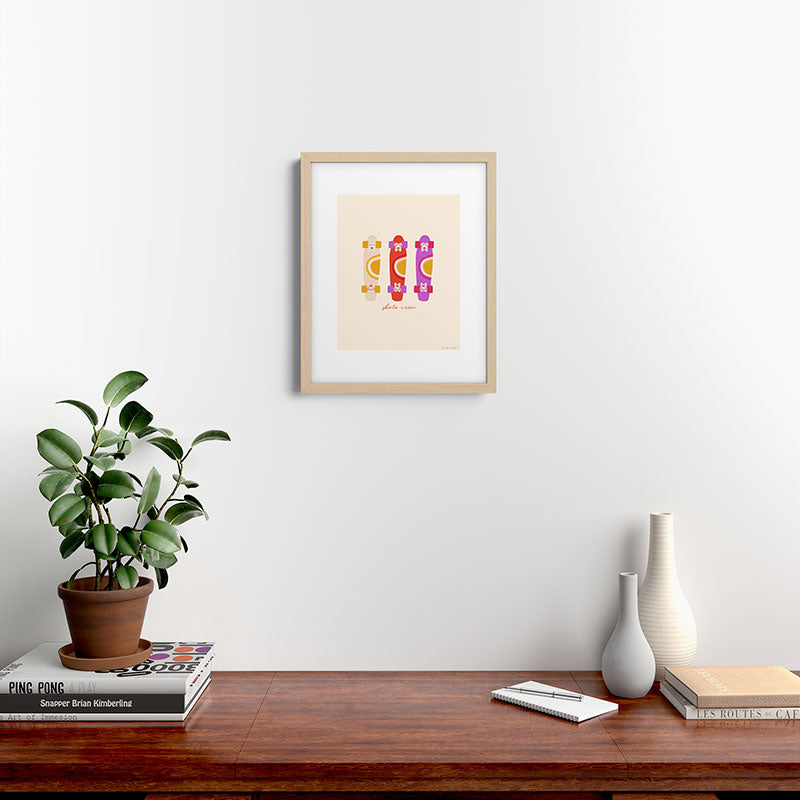 70's skate crew Framed Art Print