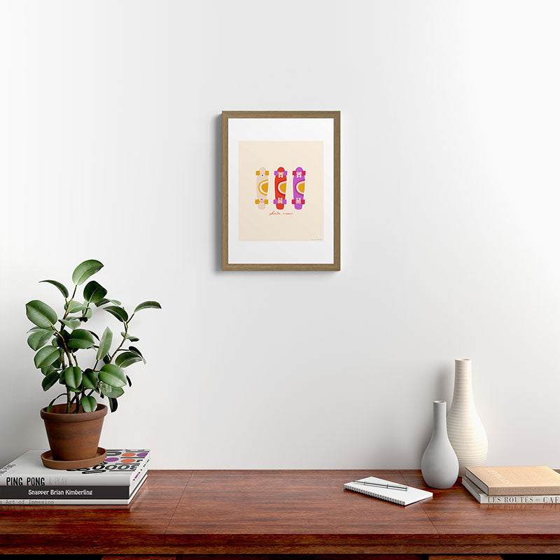 70's skate crew Framed Art Print