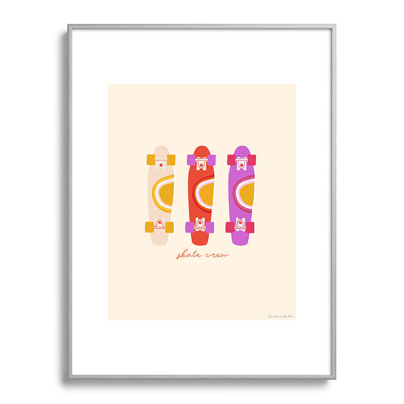 70's skate crew Framed Art Print
