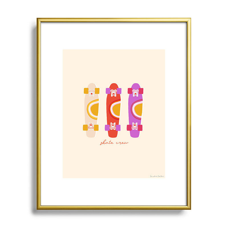 70's skate crew Framed Art Print