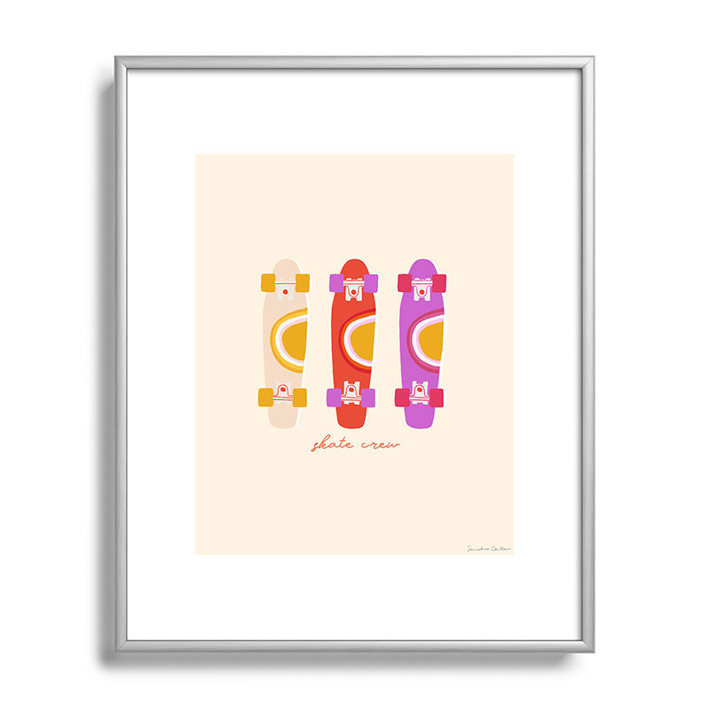 70's skate crew Framed Art Print