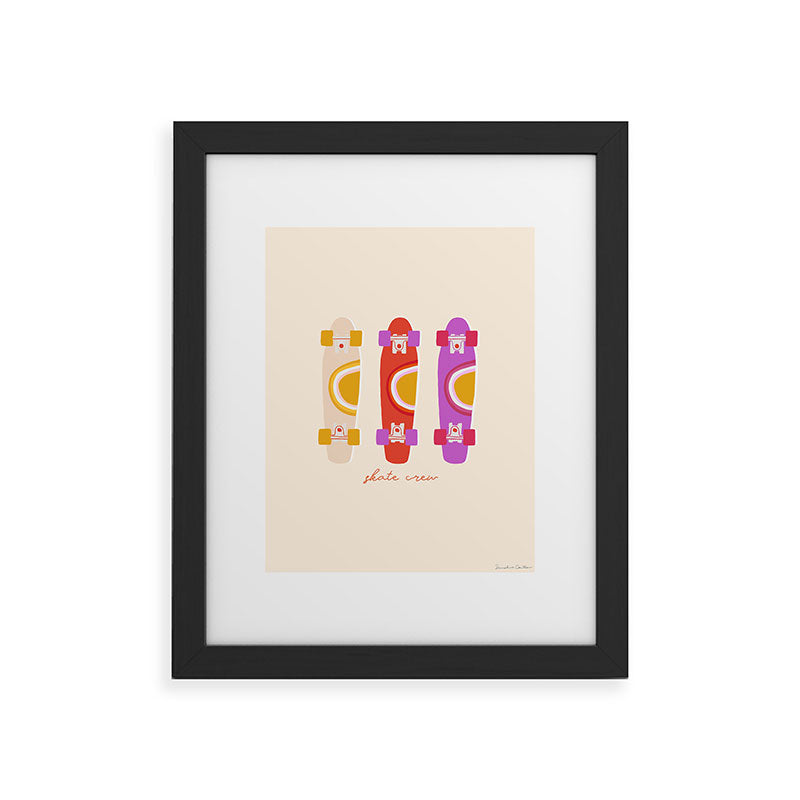 70's skate crew Framed Art Print
