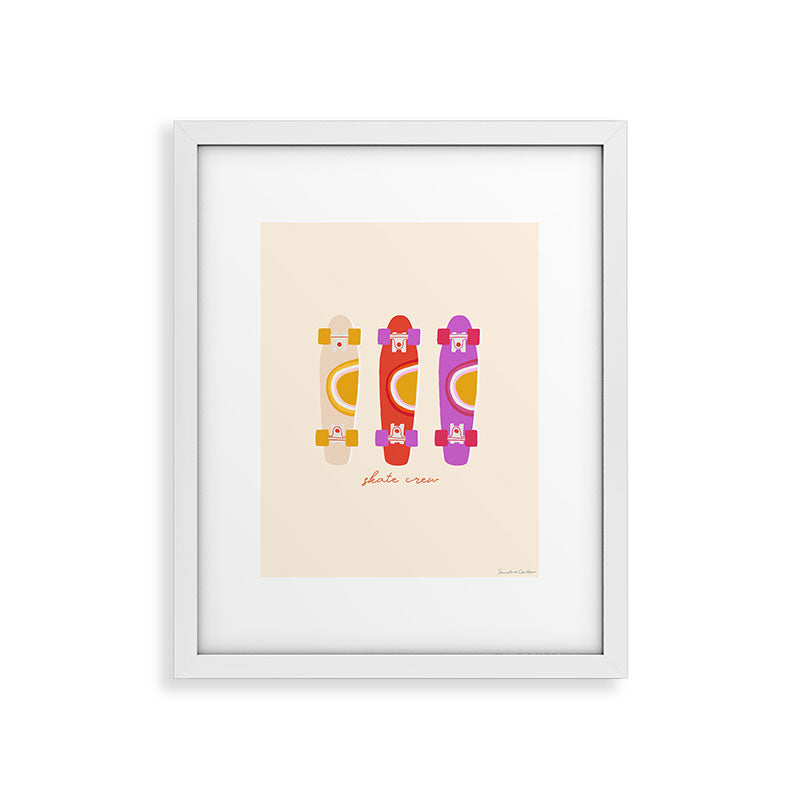 70's skate crew Framed Art Print