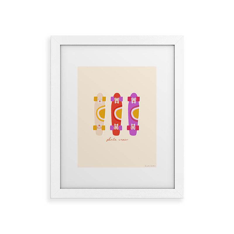 70's skate crew Framed Art Print